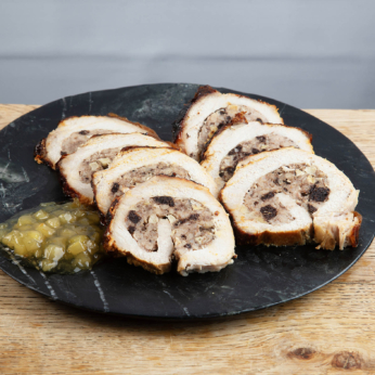 Pork, Apple & Black Pudding Pork Loin For 6