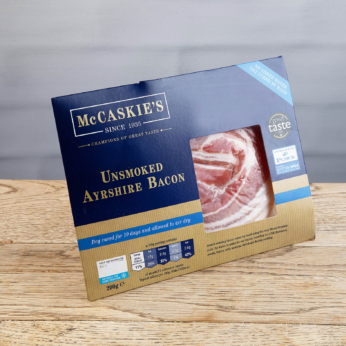 200g Unsmoked Dry Cure Ayrshire Bacon