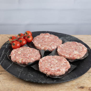 4 Pork & Apple Burgers