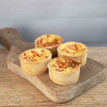 4 Mini Cheese & Ham Quiche