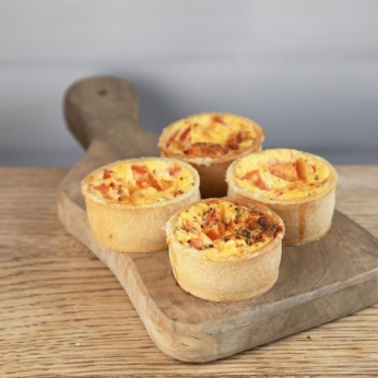 4 Mini Cheese & Tomato Quiche
