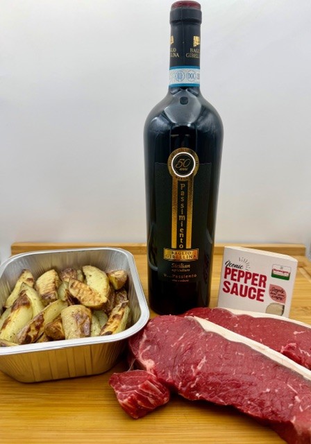Steak & Wine Dinner for 2