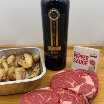 Steak & Wine Dinner for 2